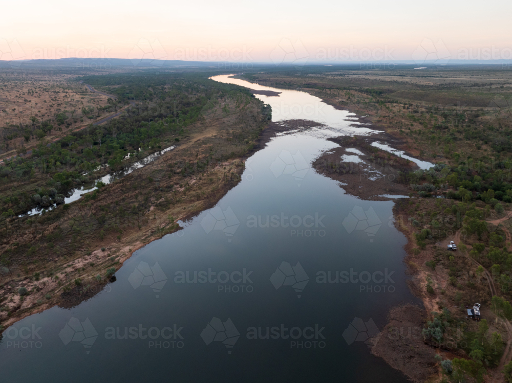 Late afternoon at the Pentecost River, Western Australia - Australian Stock Image