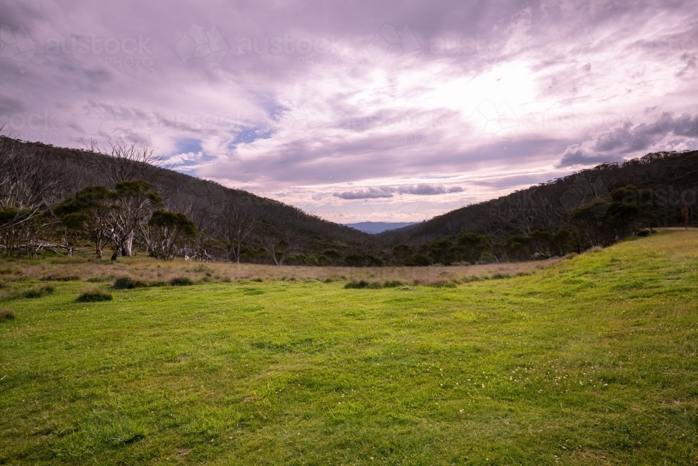 Late afternoon view at Dead Horse Gap - Australian Stock Image
