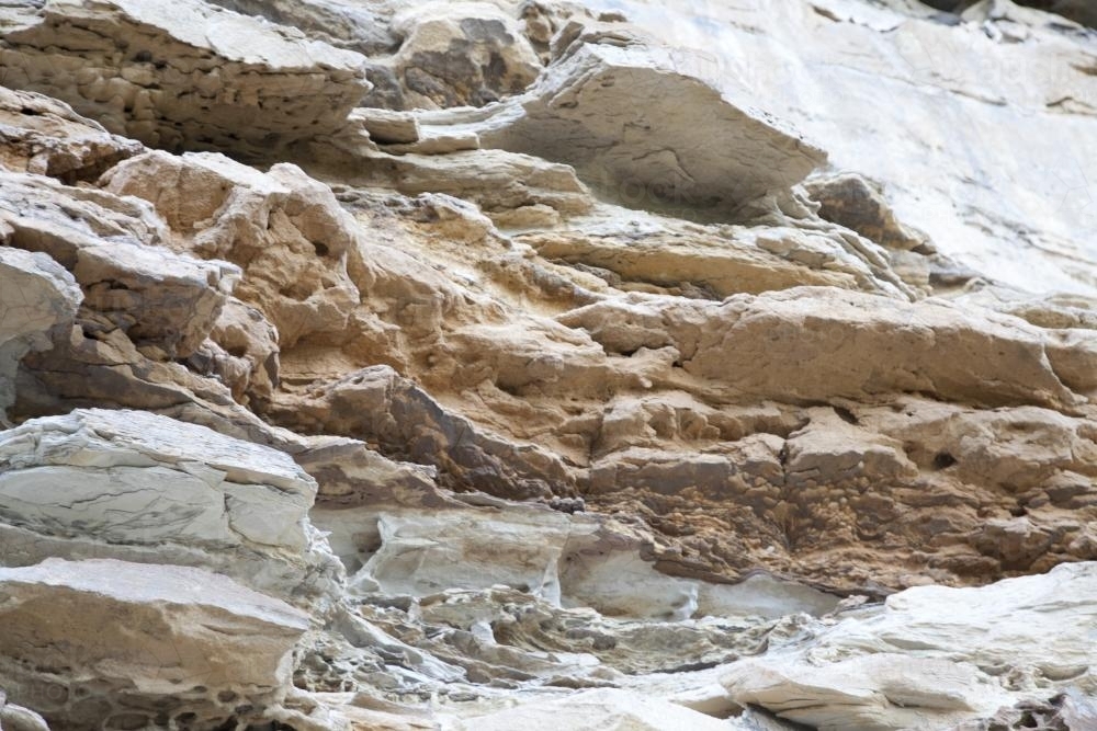 Layered Rock Detail - Australian Stock Image