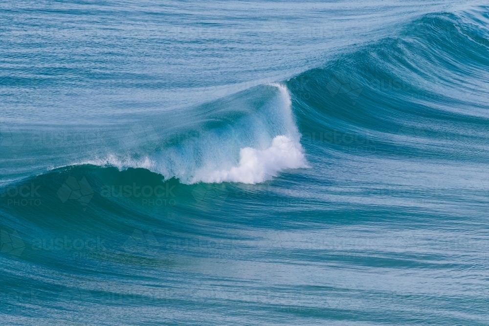 Lazy Wave - Australian Stock Image