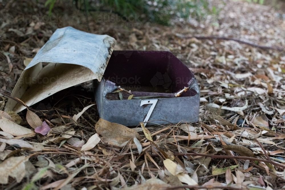 Letterbox Number 7 - Australian Stock Image
