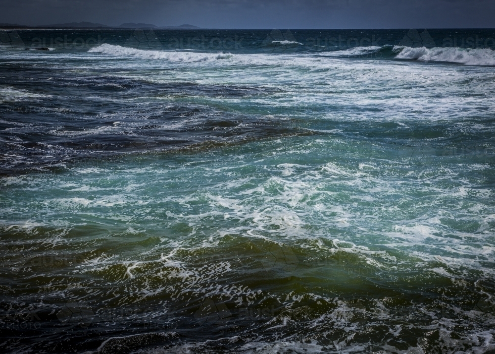 Light and darkness in the ocean - Australian Stock Image