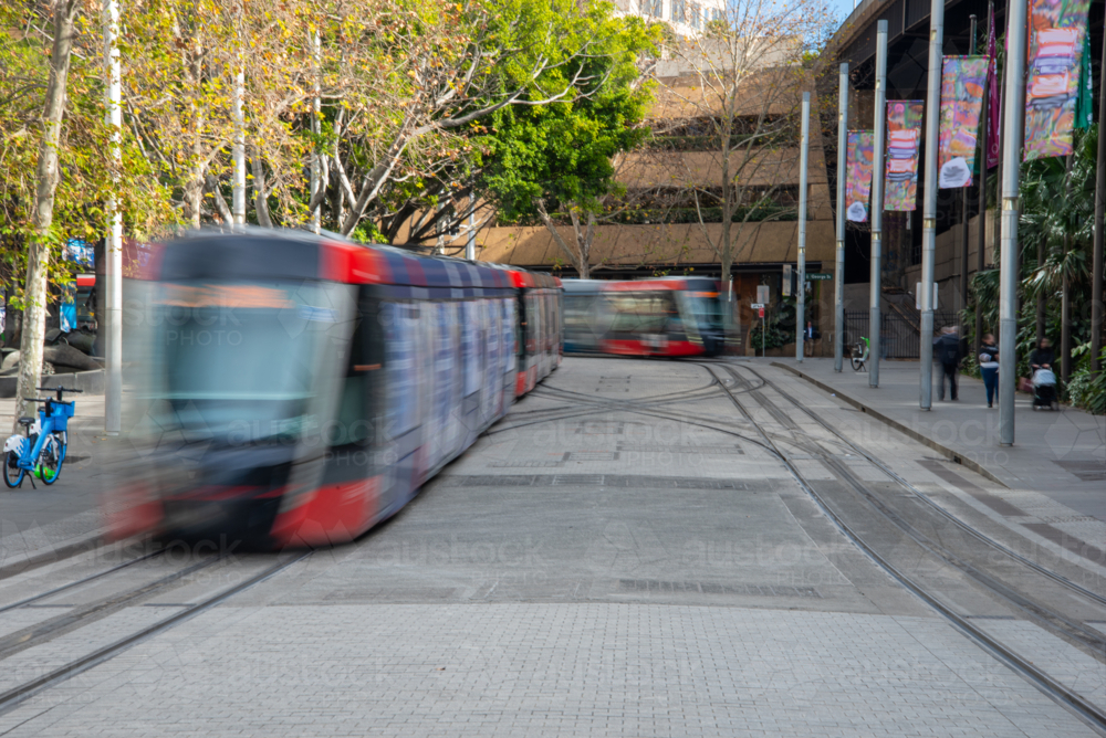 Light rail in Sydney - Australian Stock Image