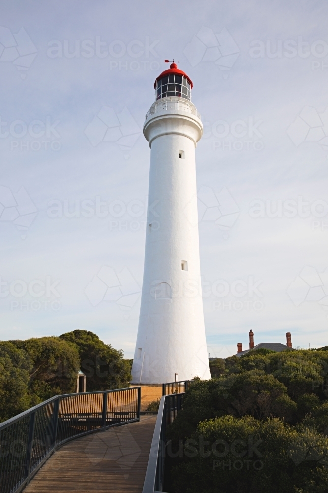 Lighthouse at Aireys Inlet - Great Ocean Road - Australian Stock Image
