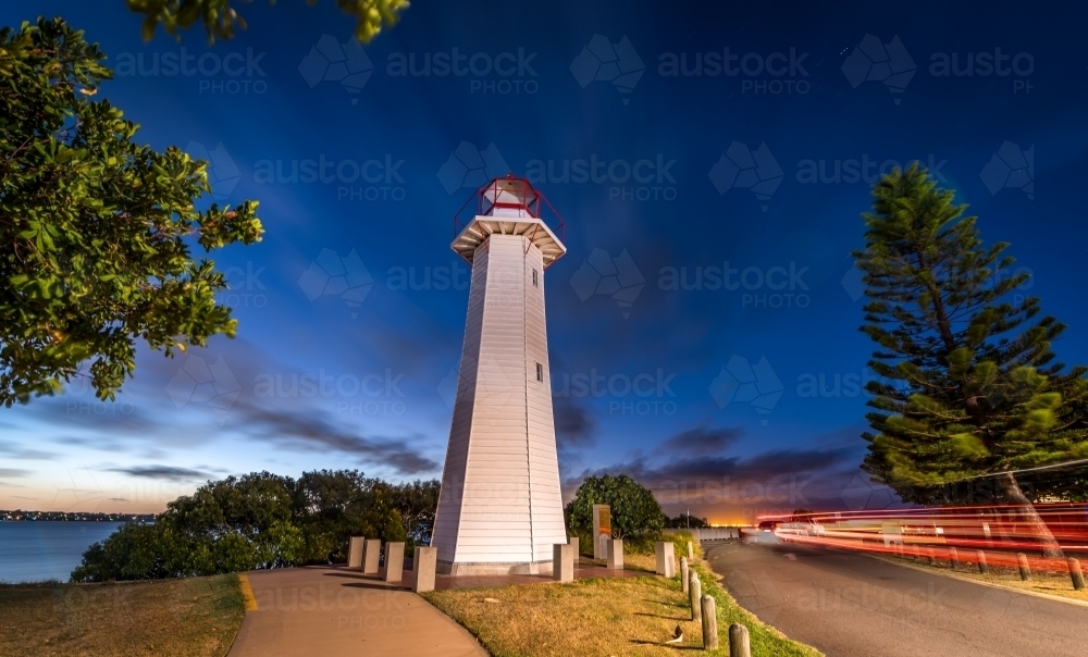 Lighthouse at dusk - Australian Stock Image