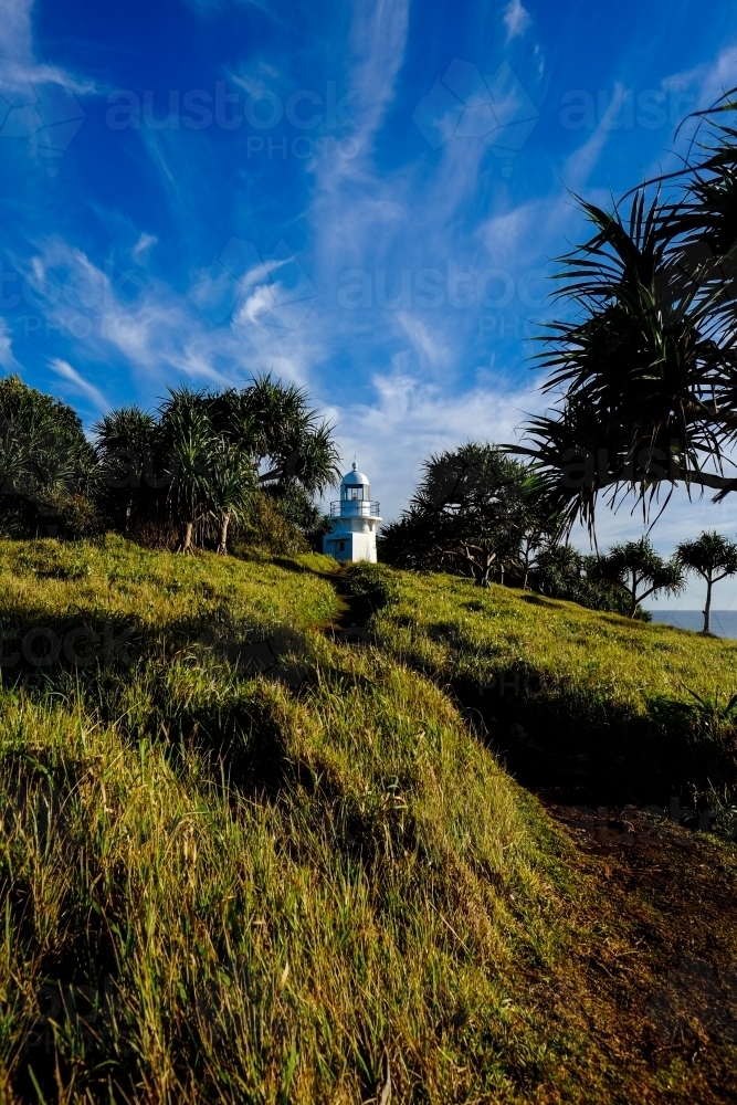 Lighthouse at Fingal Head - Australian Stock Image