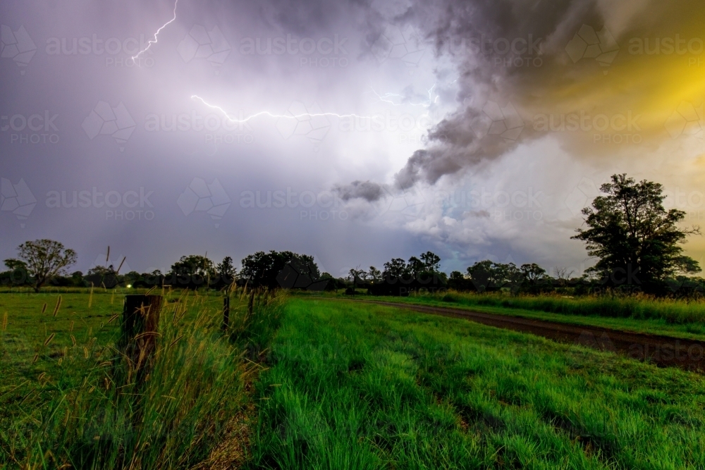 Lightning Storm - Australian Stock Image