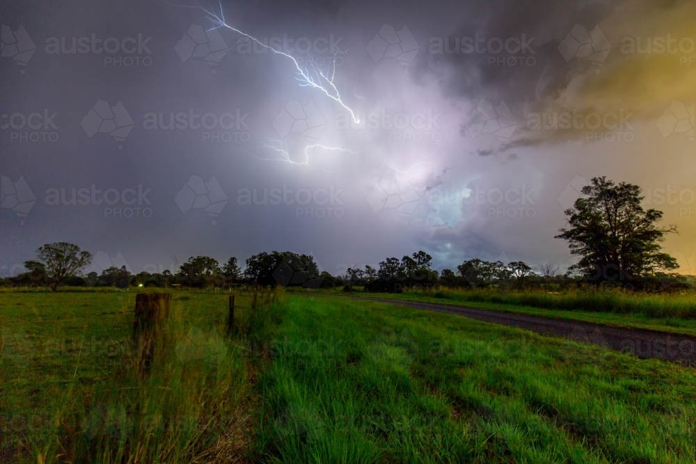 Lightning Storm - Australian Stock Image