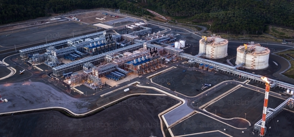 Liquified natural gas plant (LNG) - Australian Stock Image