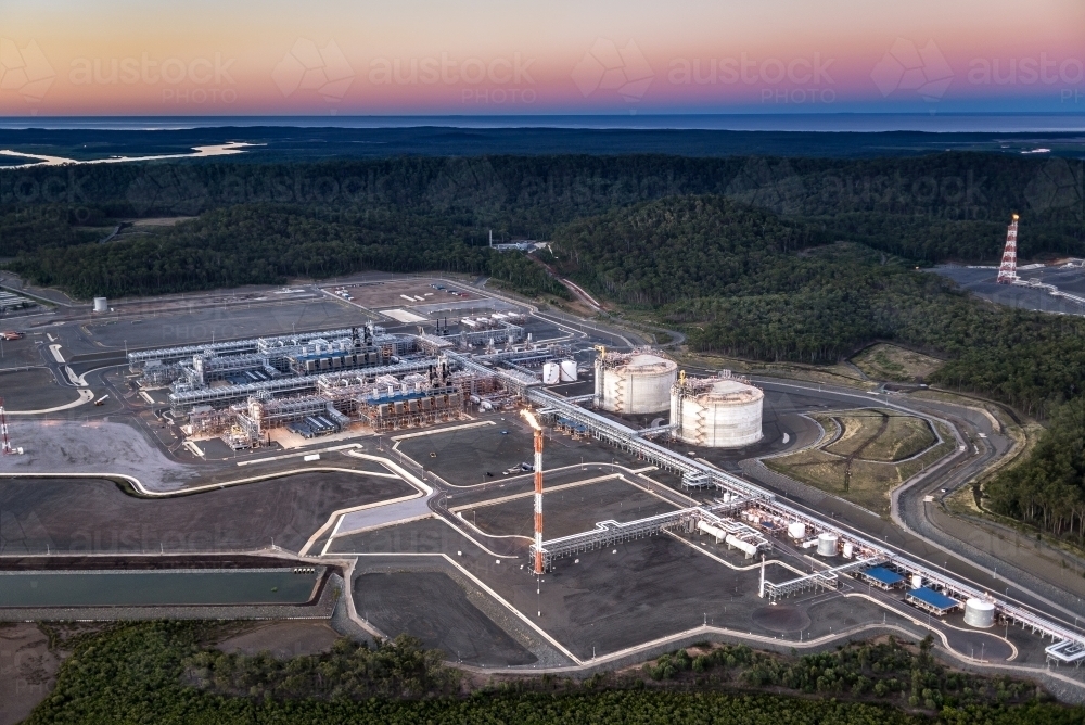 Liquified natural gas plant (LNG) - Australian Stock Image