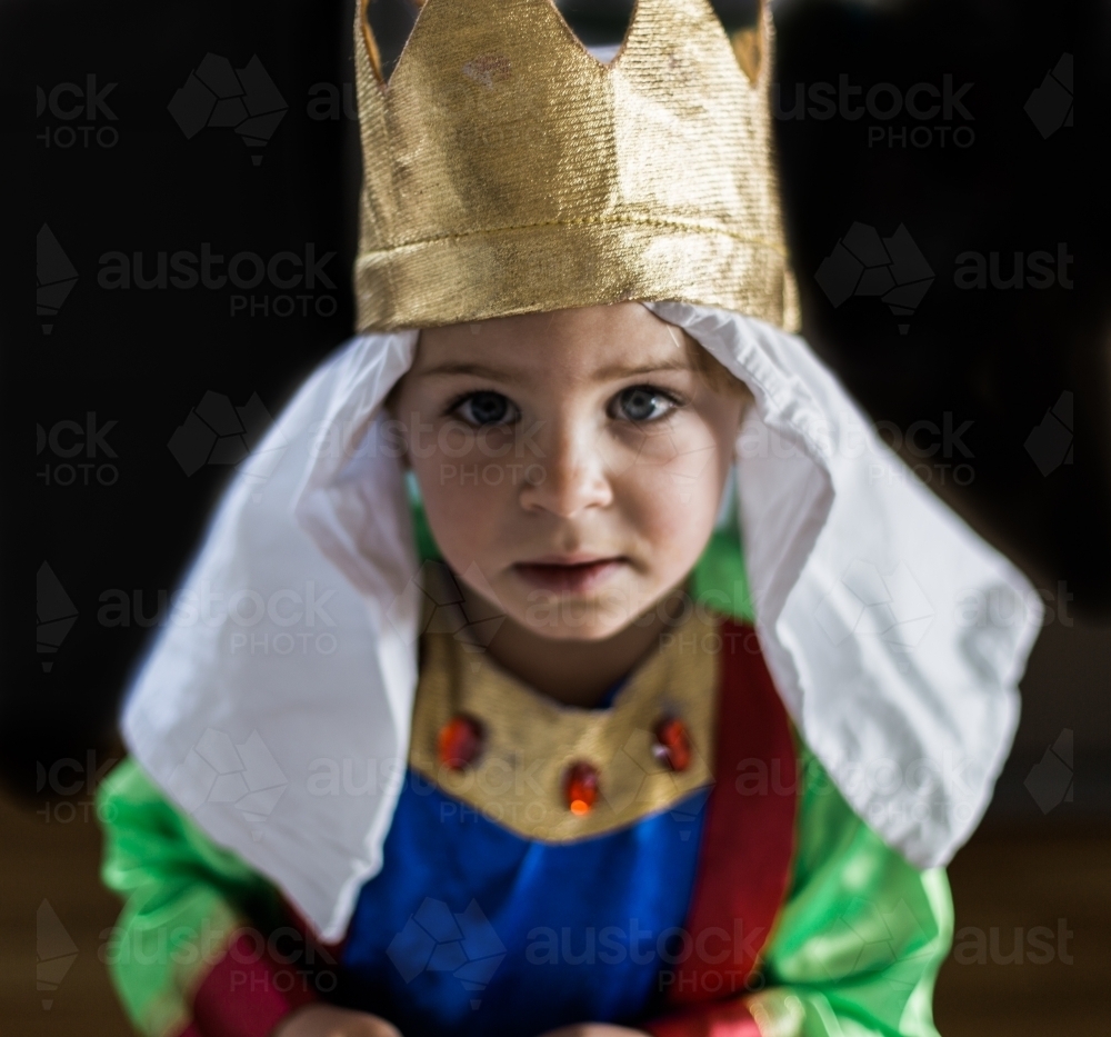 Little boy in school play - Australian Stock Image