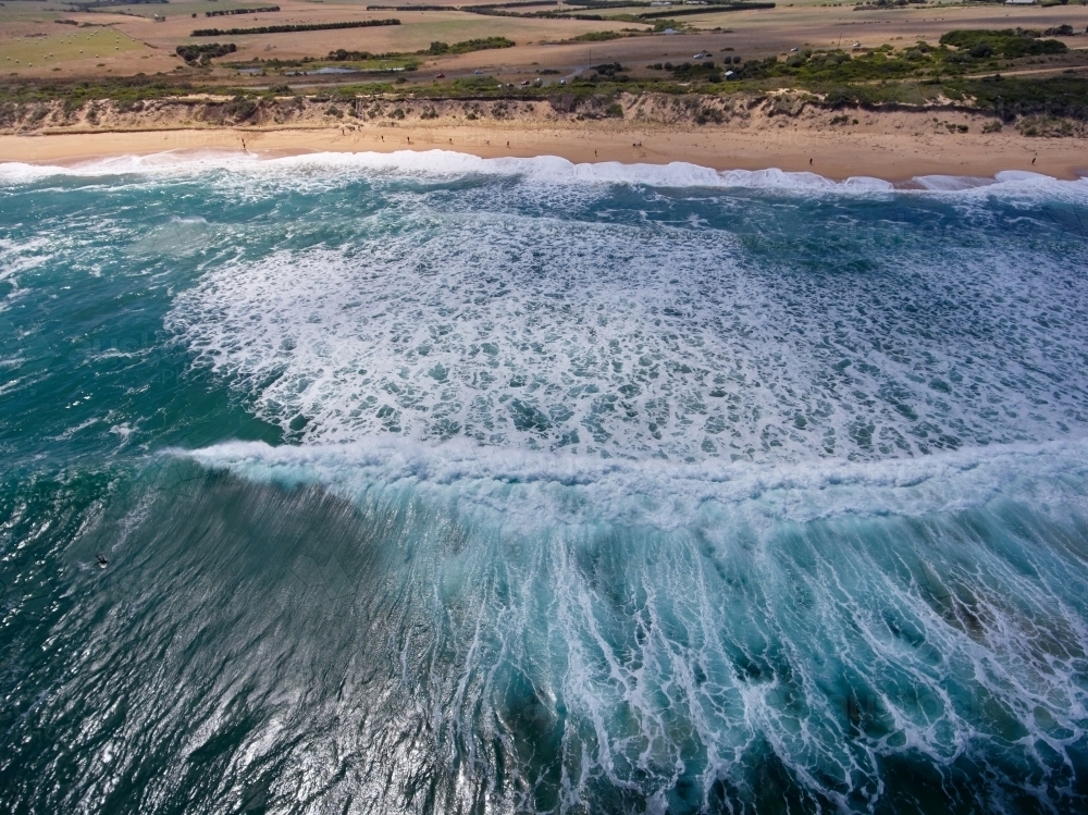 Looking back towards Kilcunda Beach from Above - Australian Stock Image
