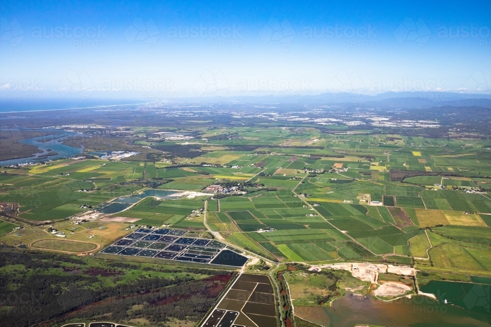 Looking South Towards the Jacobs Well and the Gold Coast - Australian Stock Image