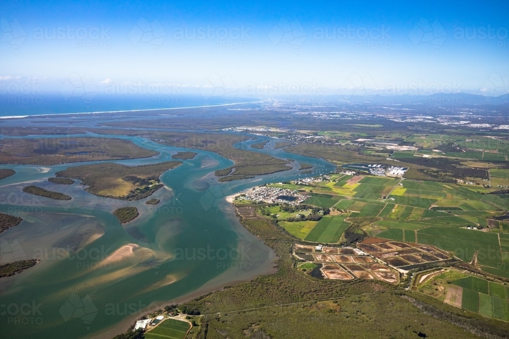 Looking towards the Gold Coast and Jacobs Well - Australian Stock Image