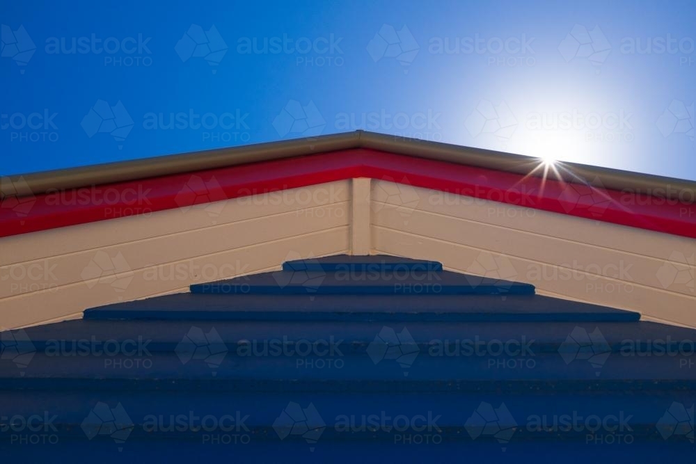 Looking up at Roof of Bathing Box - Australian Stock Image