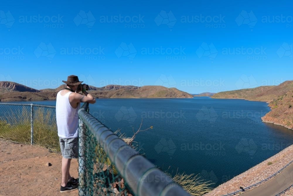 Lookout at Lake Argyle - Australian Stock Image