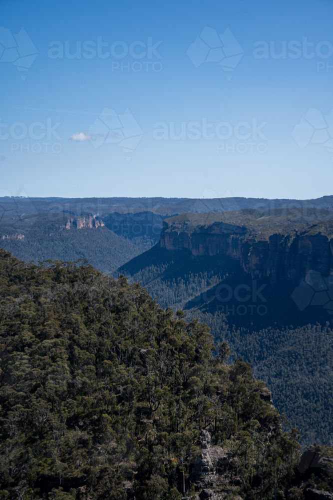 Lookout in the blue mountains - Australian Stock Image