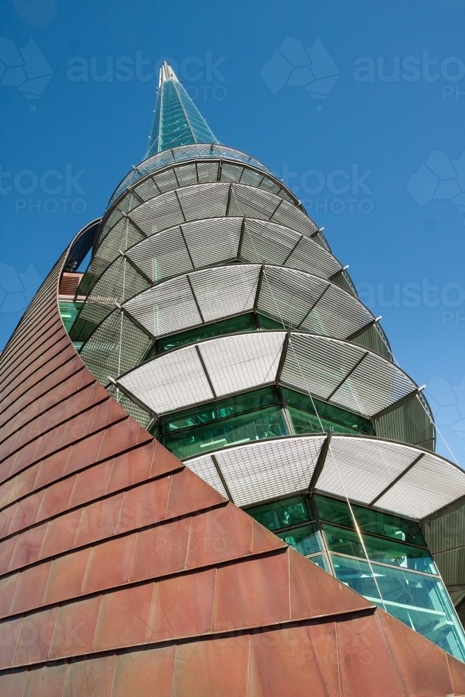 Loooking up the side of the Perth Bell Tower - Australian Stock Image