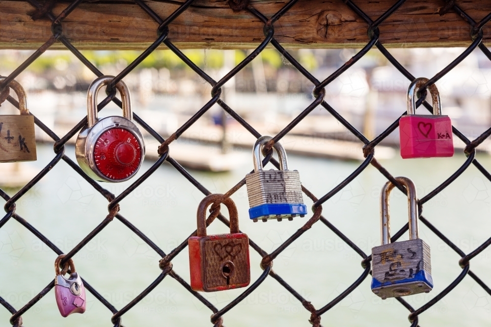 love locks - Australian Stock Image