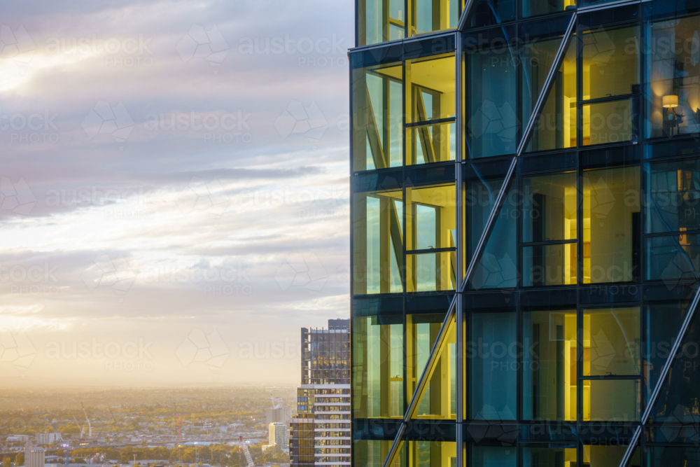 Luxury Window View and Concept of Housing Vacancy - Australian Stock Image