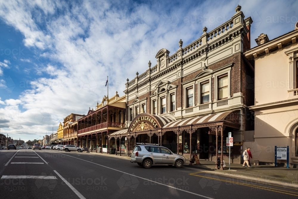 Lydiard Street Ballarat mining exchange - Australian Stock Image