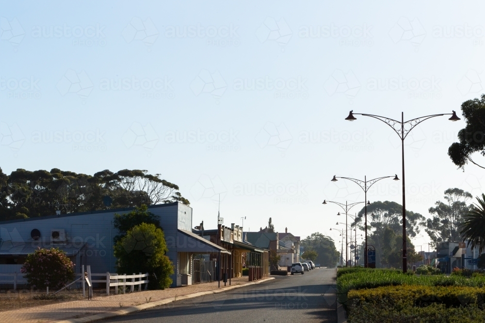 Main street of a small country town - Australian Stock Image