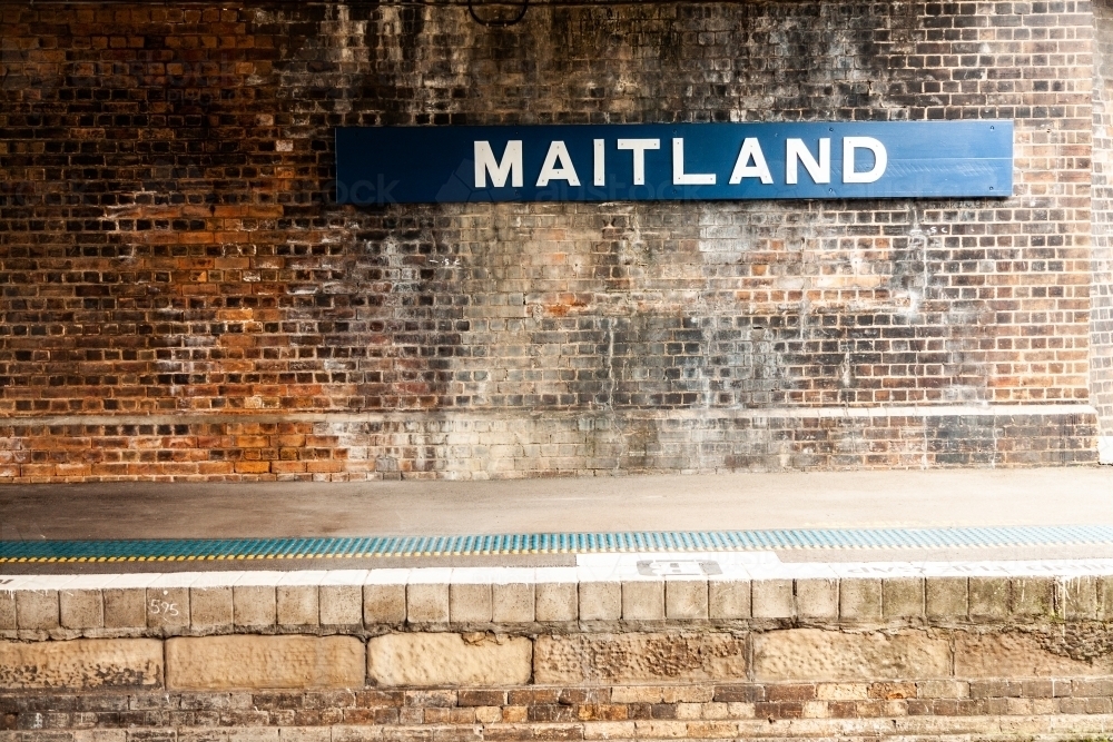 Maitland sign at Maitland - Australian Stock Image