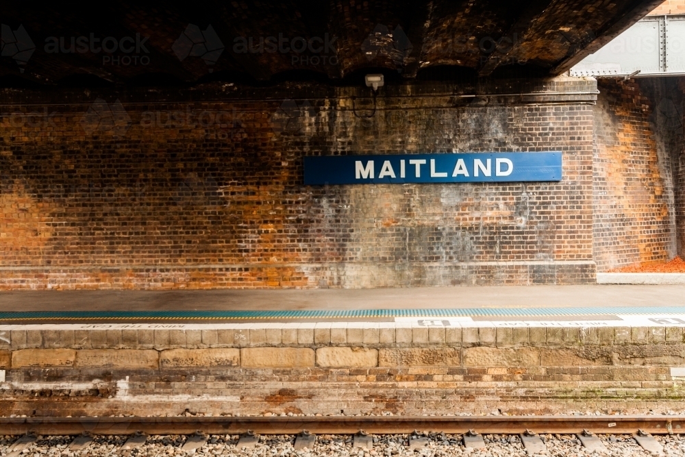 Maitland sign at Maitland - Australian Stock Image