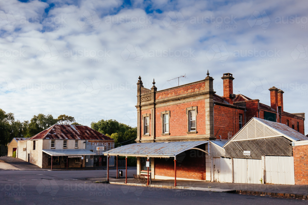 Maldon, Australia - February 19 2017: Historic Victorian architecture in the old gold mining town - Australian Stock Image