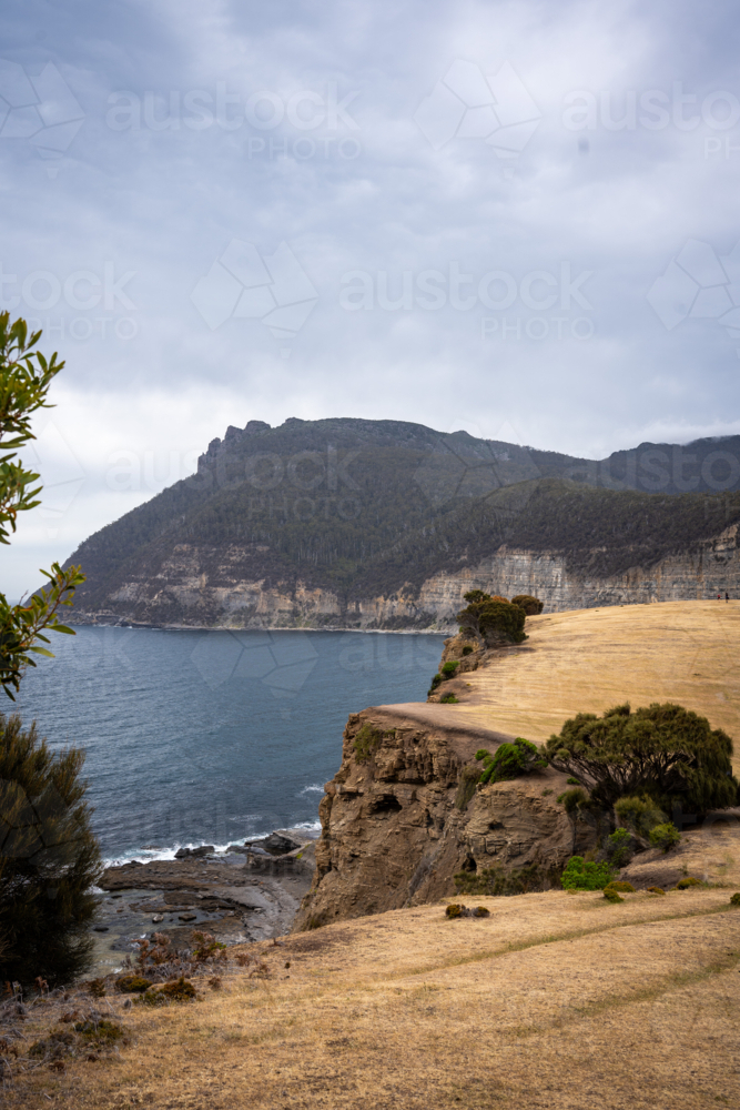 Maria Island Fossil Cliffs - Australian Stock Image