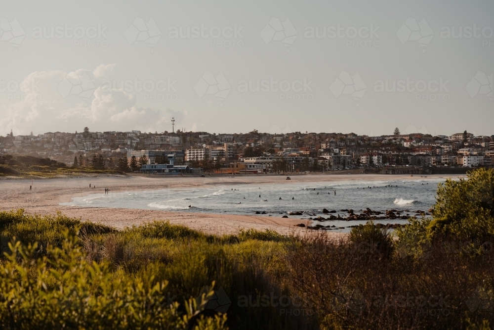 Maroubra Beach on a quiet afternoon at sunset - Australian Stock Image