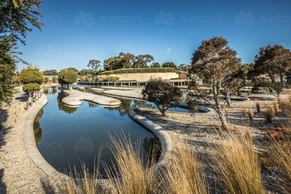 Melaleuca Spits Cranbourne Gardens - Australian Stock Image