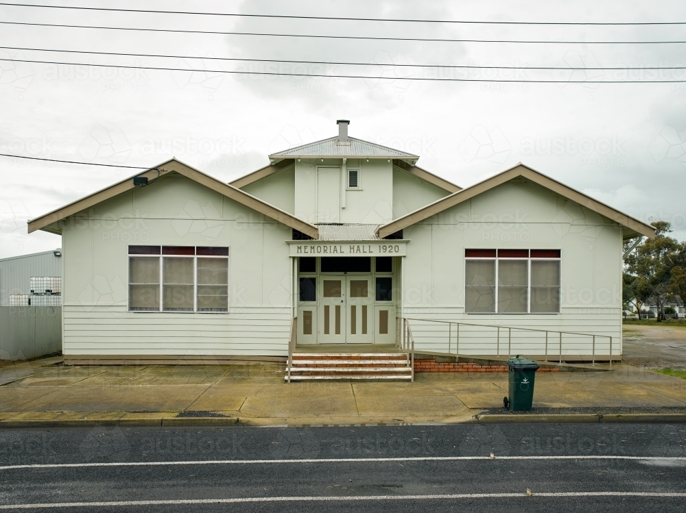 Memorial Hall in country town - Australian Stock Image