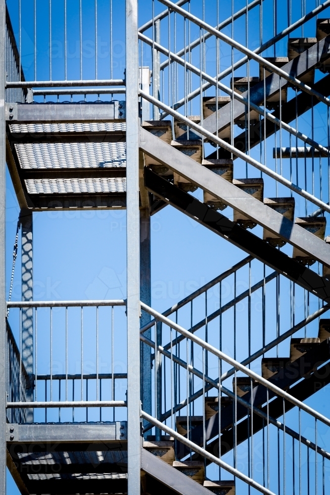 Metal stairs outside - Australian Stock Image