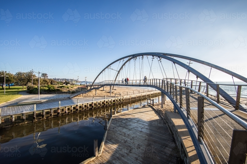 Mile Bridge Frankston - Australian Stock Image