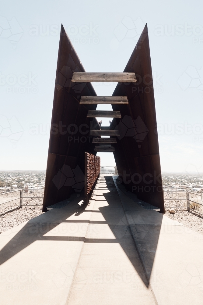 Miners Line of Lode Memorial - Australian Stock Image