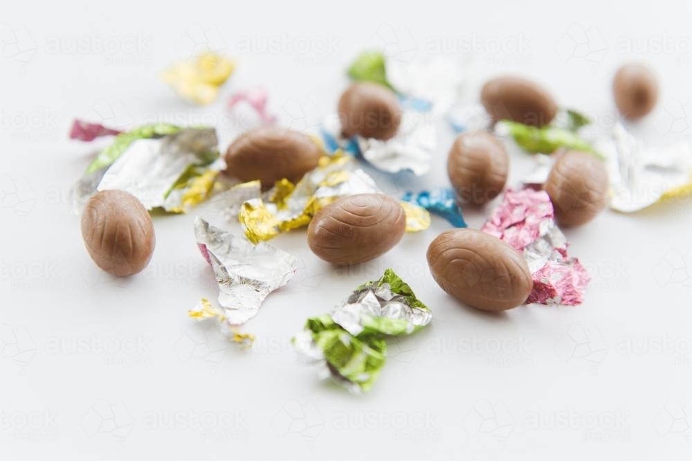 Mini Easter Eggs - Australian Stock Image