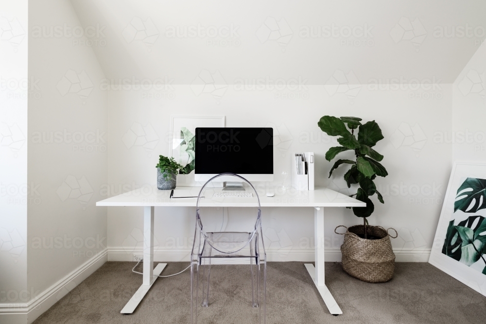 minimalist home office - Australian Stock Image