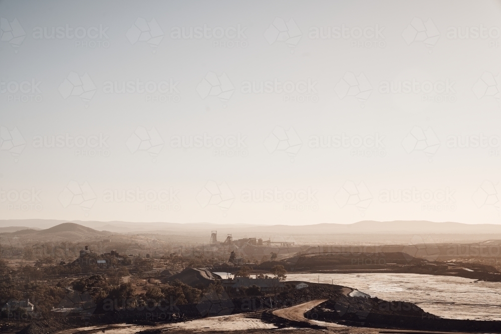 Mining in the Broken Hill region - Australian Stock Image