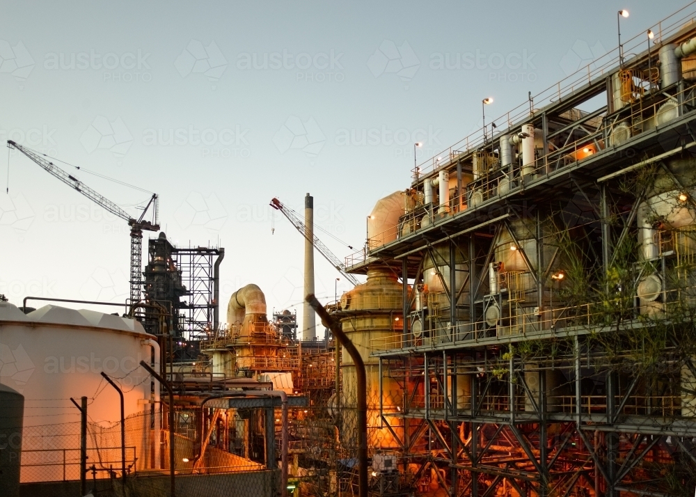 Mining plant in regional town - Australian Stock Image