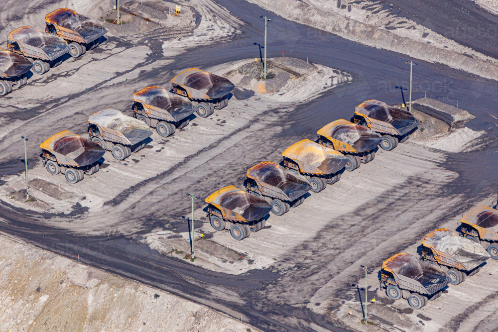 Mining Trucks - Australian Stock Image