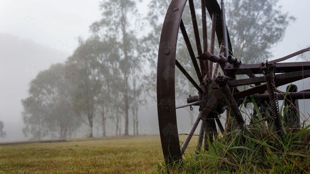 Misty morning in the country - Australian Stock Image