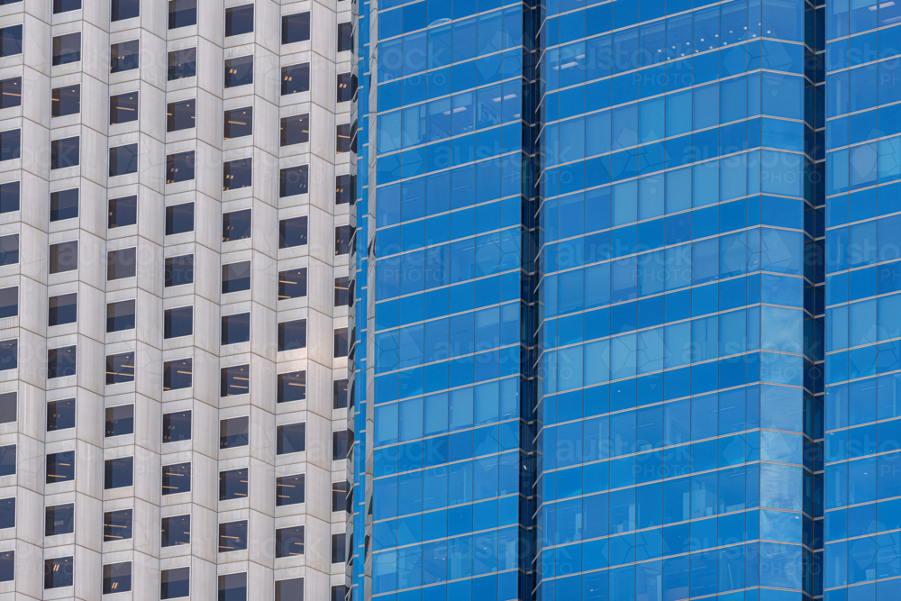 Modern building architecture in the City of Perth Western Australia - Australian Stock Image