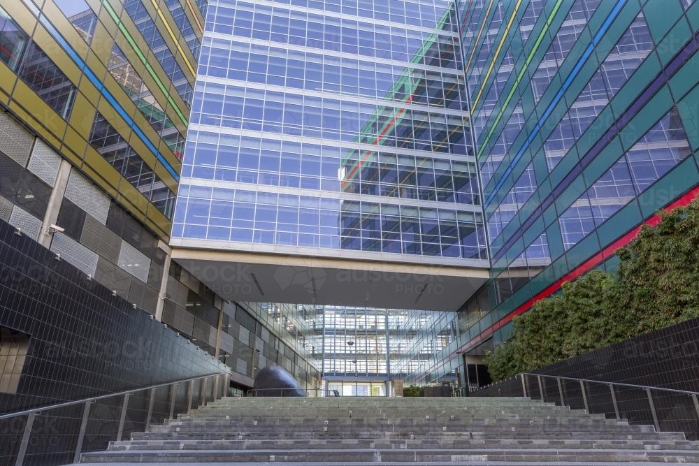 Modern glass facade office building - Australian Stock Image