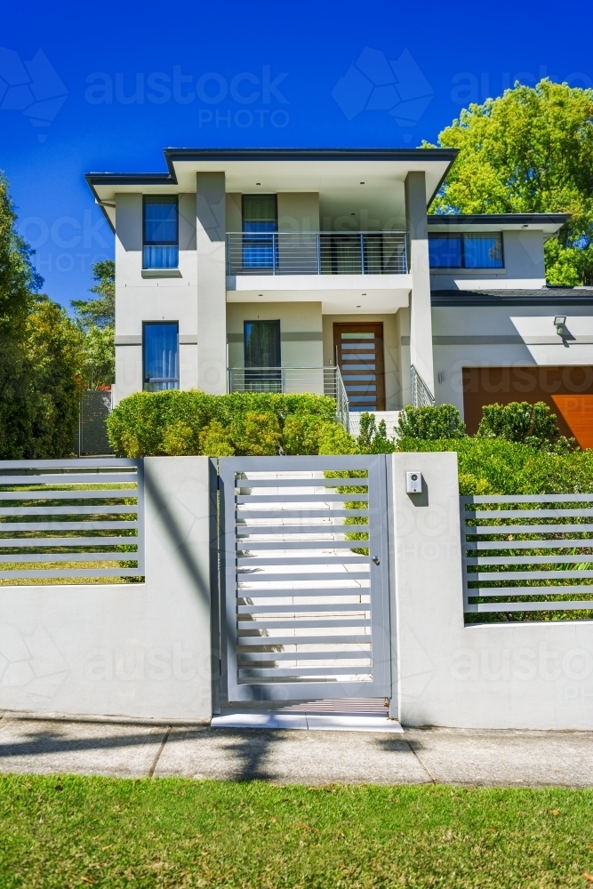 Modern house street front - Australian Stock Image