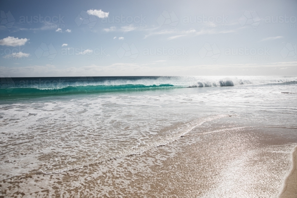 Morning Beach waves - Australian Stock Image