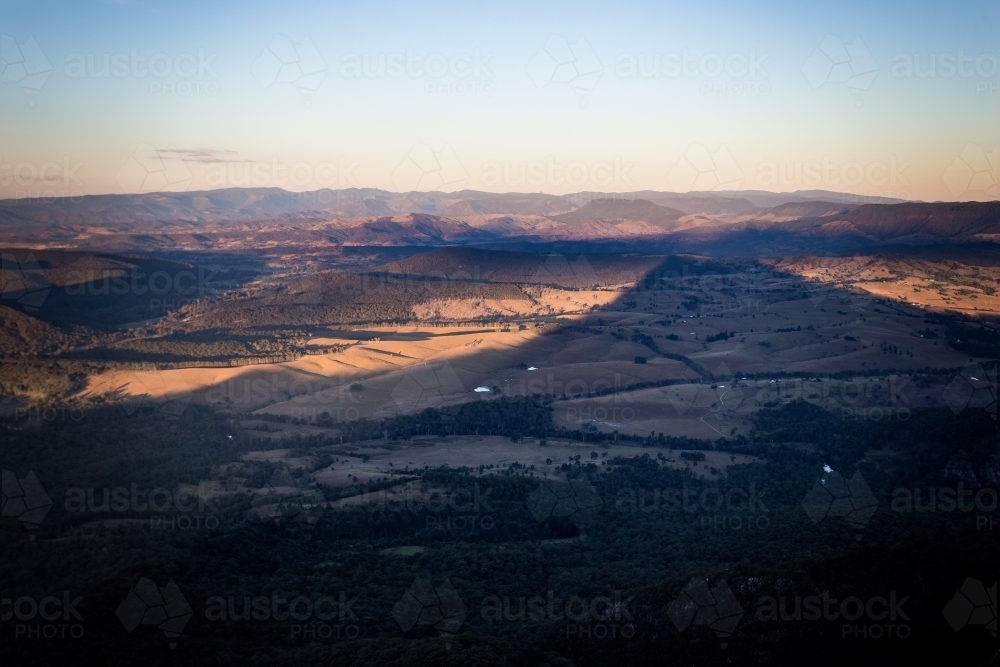 Mount Maroon Sunset - Australian Stock Image