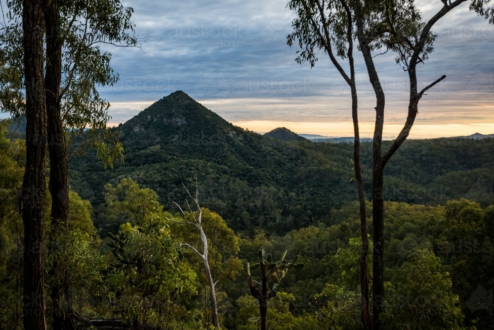 Mountains at sunrise - Australian Stock Image