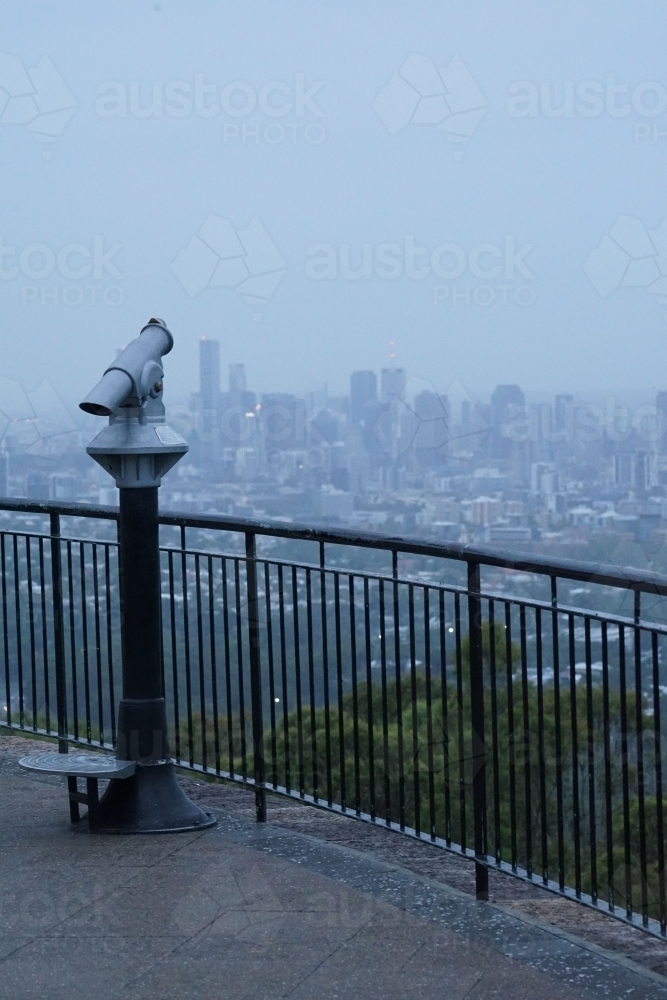 Mt Cootha outlook over Brisbane - Australian Stock Image