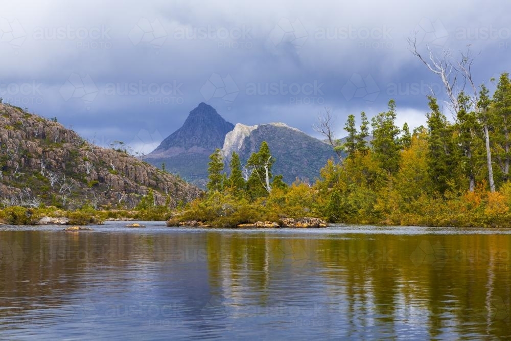 Mt Gould from Lake Cyane - The Labyrinth - Australian Stock Image